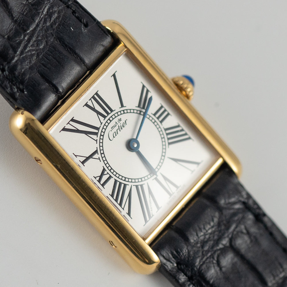 CARTIER LM must de tank Ref.590005 Oparan dial