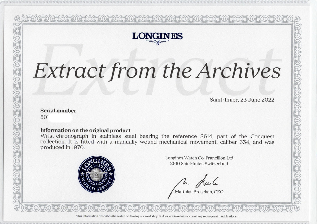 LONGINES Conquest Munich Ref.8614