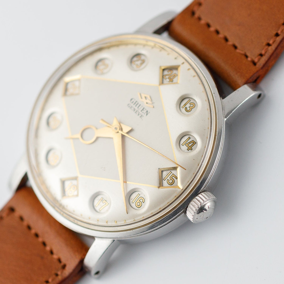 GRUEN Airflight GMT Telephone Dial