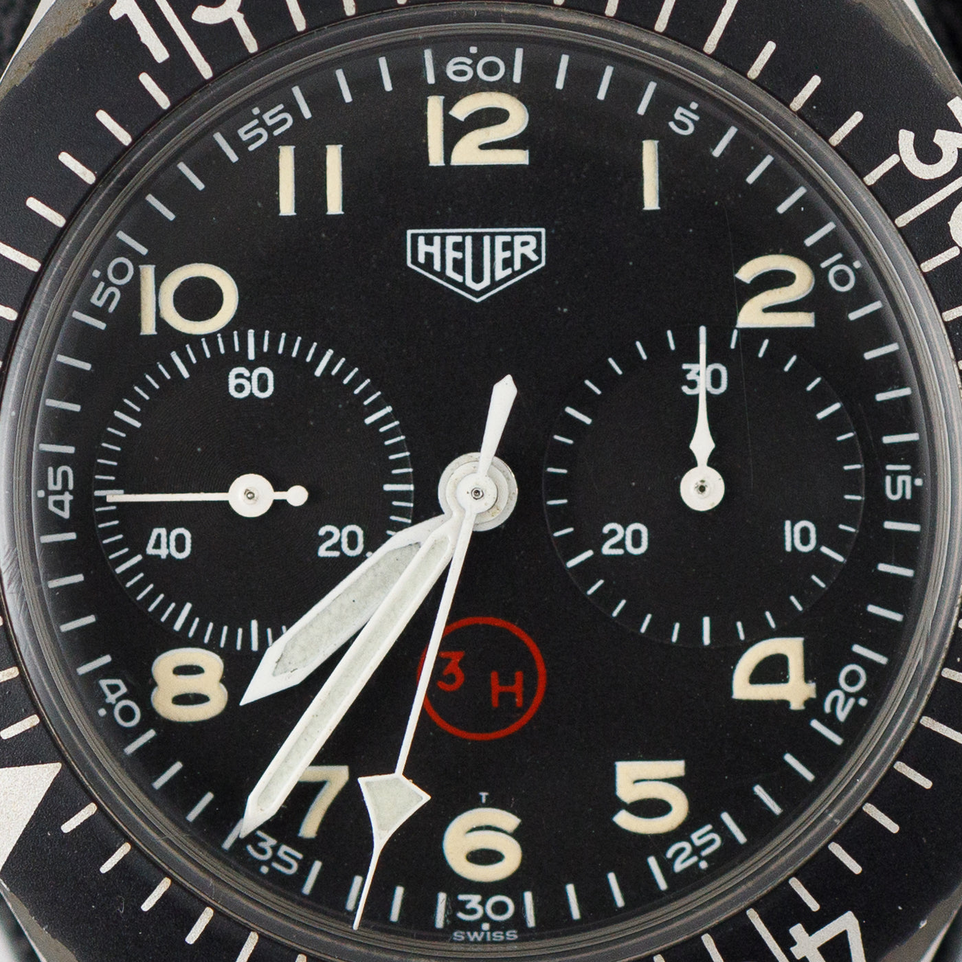 Heuer Chronograph Bundeswehr Issued Chrono 1550SG 3H