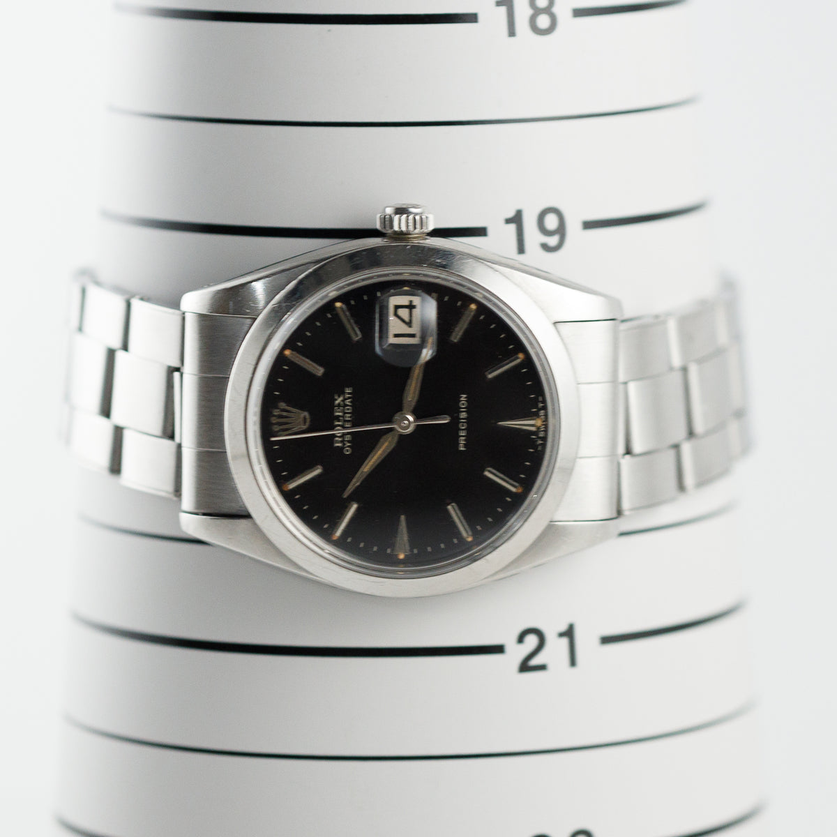 ROLEX OYSTERDATE Ref6694 Black Gilt Dial