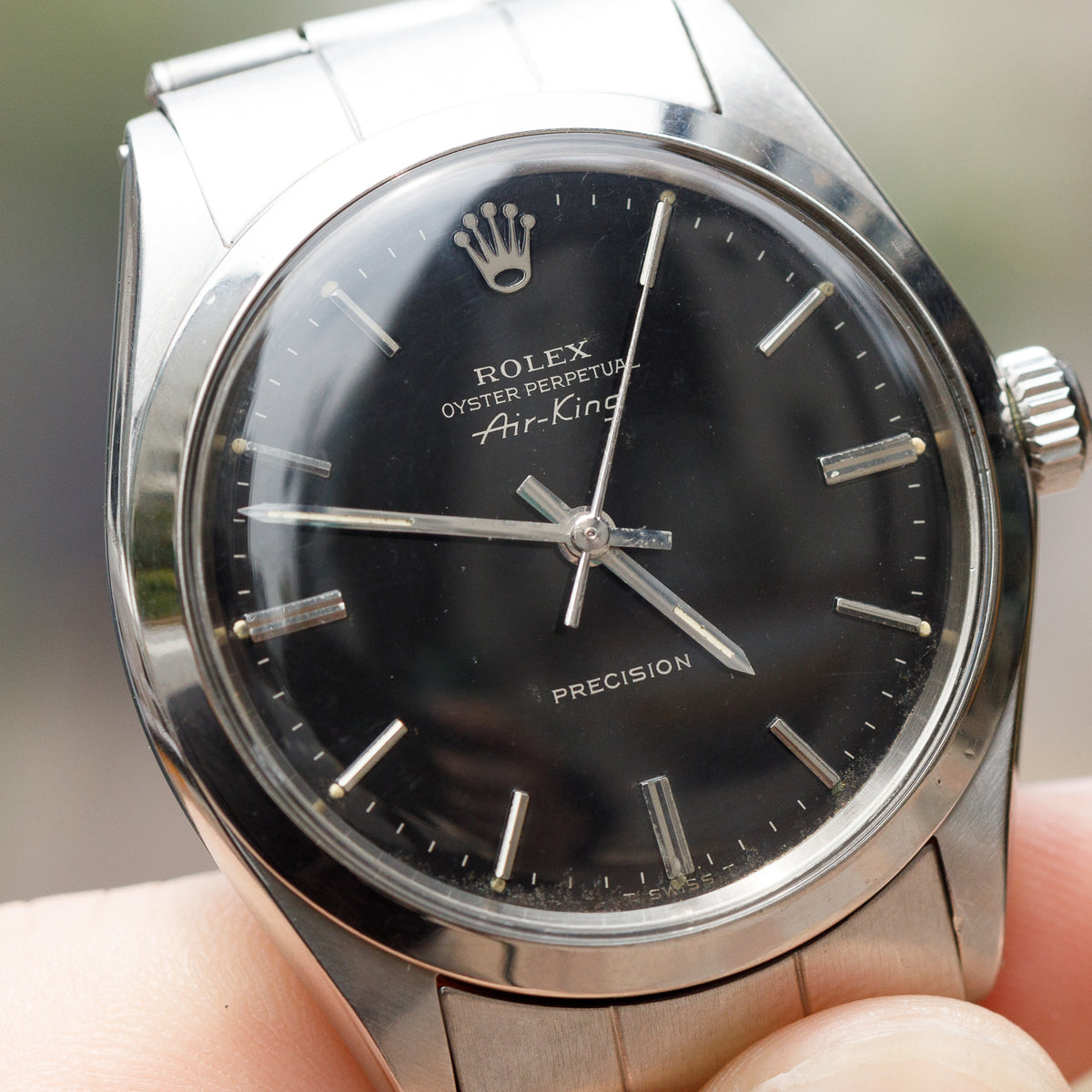 ROLEX Air-King Ref.5500 Glossy Black Glit Dial