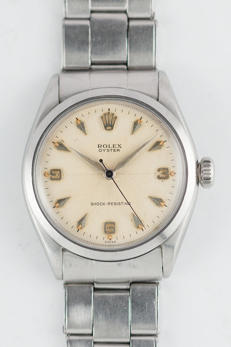 ROLEX OYSTER  Ref.6480 Herringbone Dial with Expansion Bracelet