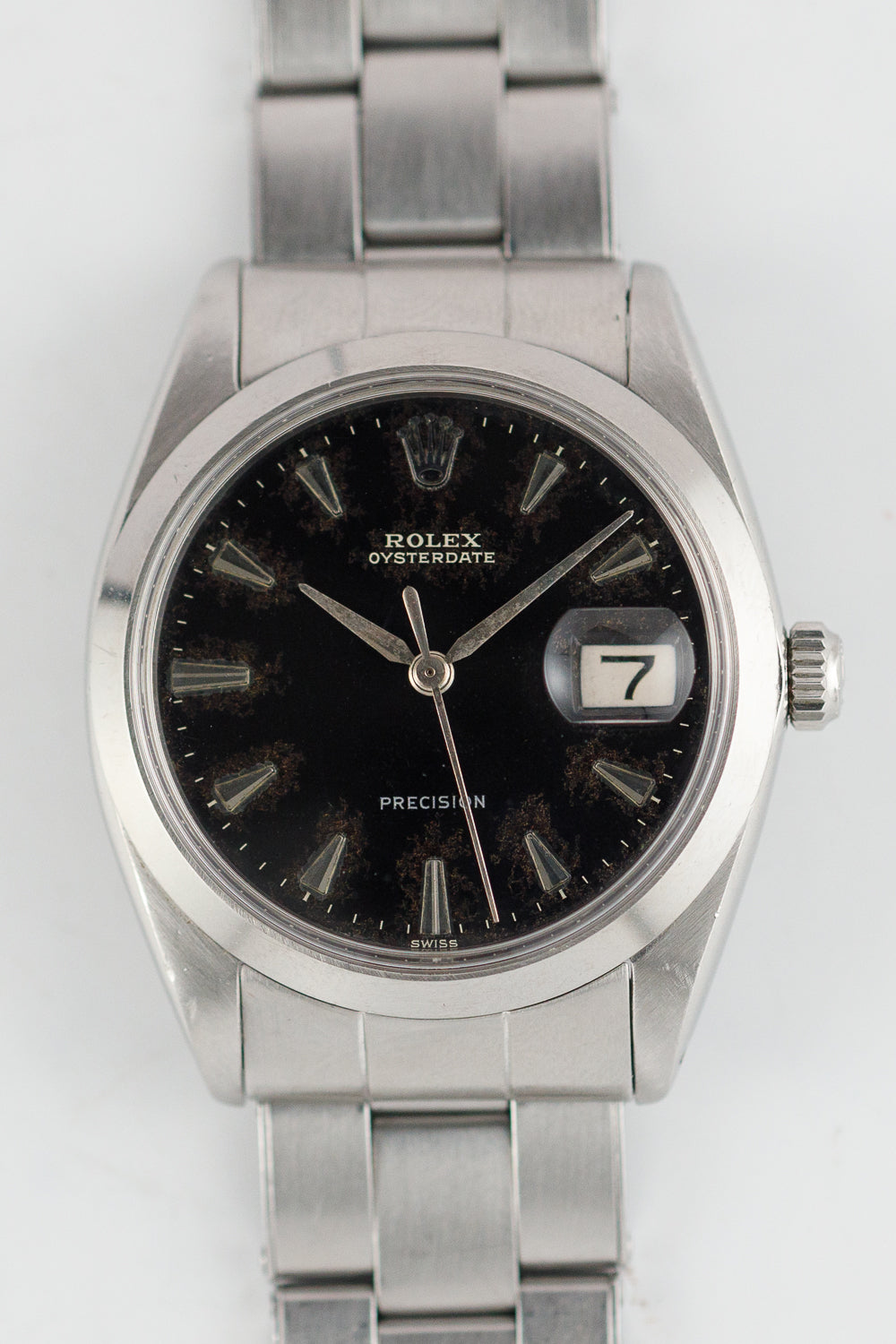 ROLEX OYSTERDATE Ref.6694 Black Gilt Dial