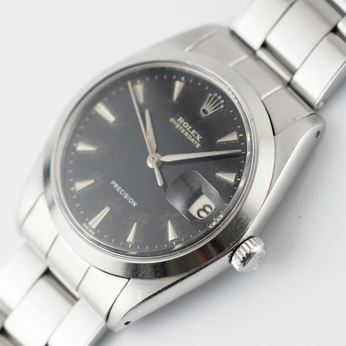 ROLEX OYSTERDATE Ref.6694 Black Gilt Dial