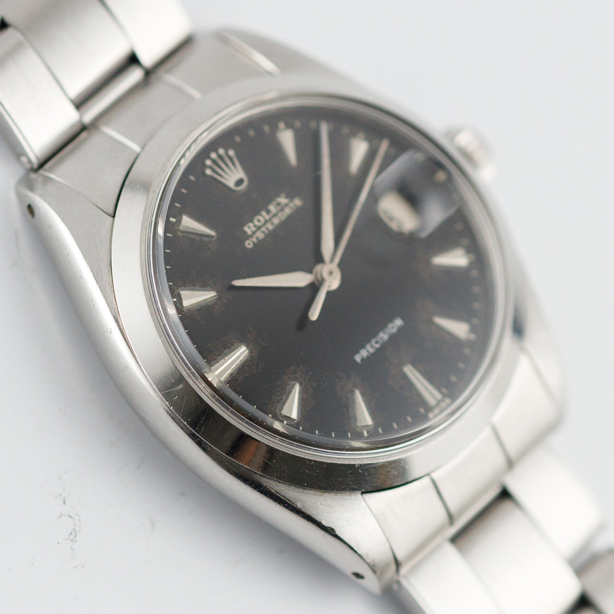 ROLEX OYSTERDATE Ref.6694 Black Gilt Dial