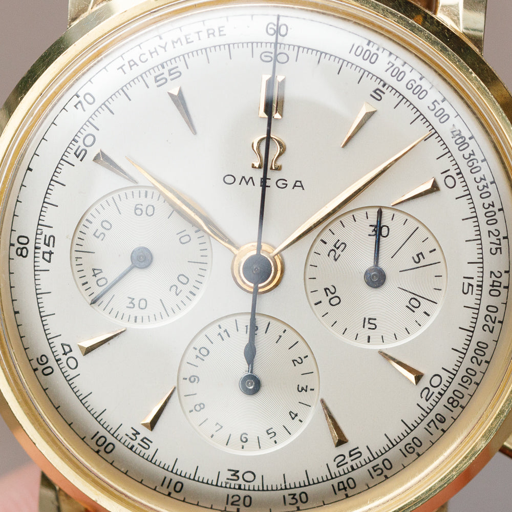 OMEGA 14KYG Chronograph Pre Cal.321