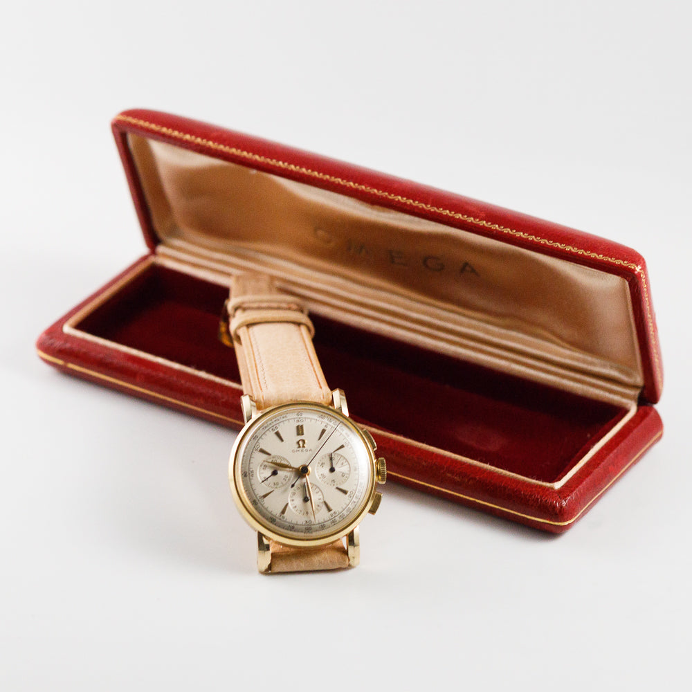 OMEGA 14KYG Chronograph Pre Cal.321