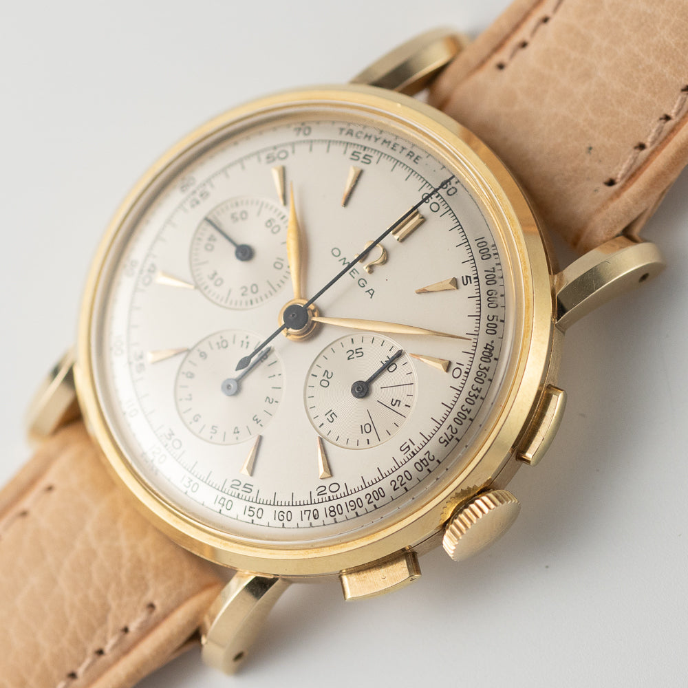 OMEGA 14KYG Chronograph Pre Cal.321