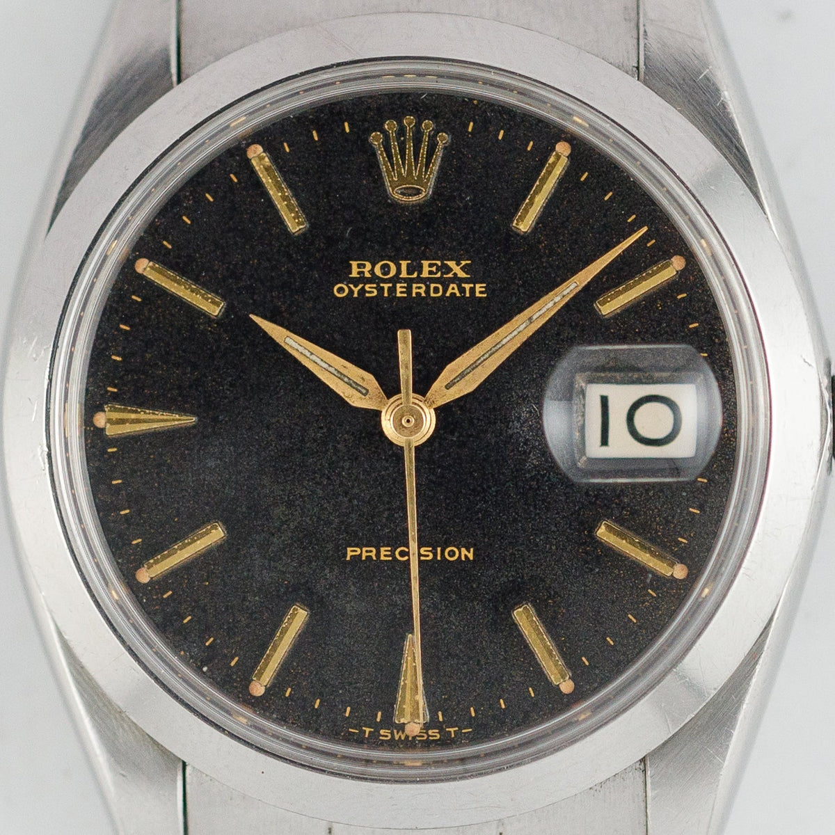 ROLEX OYSTERDATE Re.6694 Black Gilt Dial