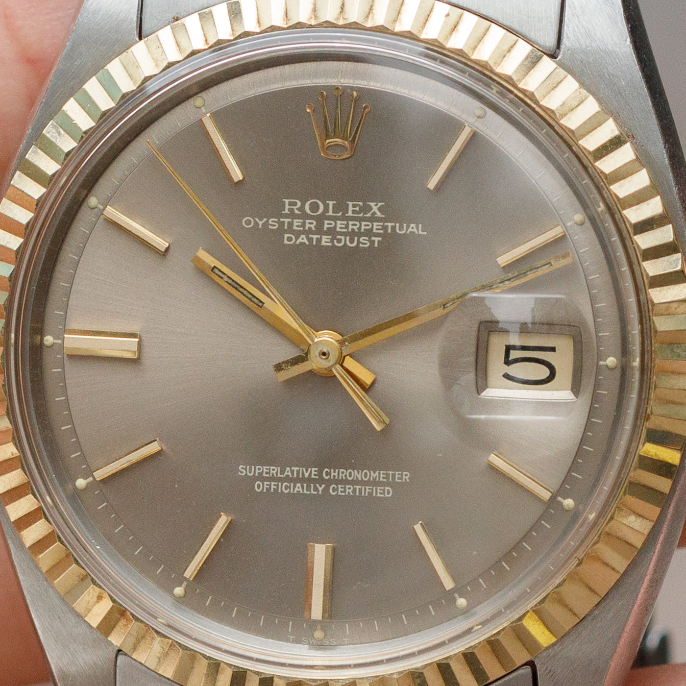 ROLEX DATEJUST REF.1601 Londn sky with 7836 Bracelet – TIMEANAGRAM