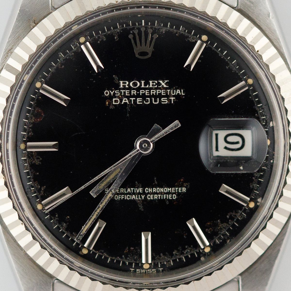 ROLEX DATEJUST Ref.1601 Black Gilt Dial