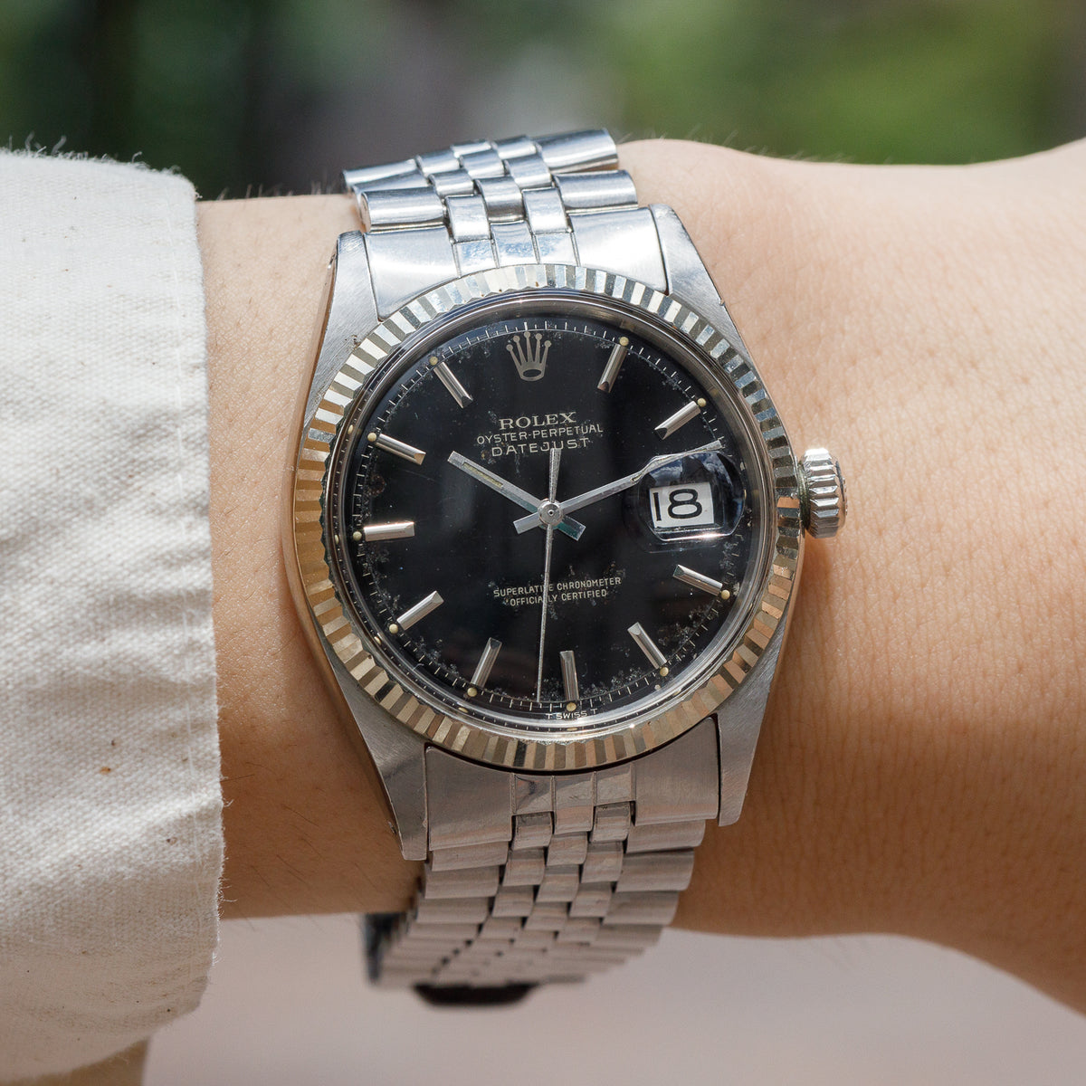 ROLEX DATEJUST Ref.1601 Black Gilt Dial