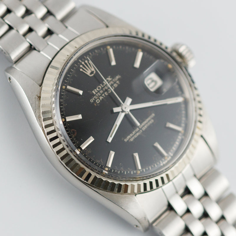 ROLEX DATEJUST Ref.1601 Black Gilt Dial