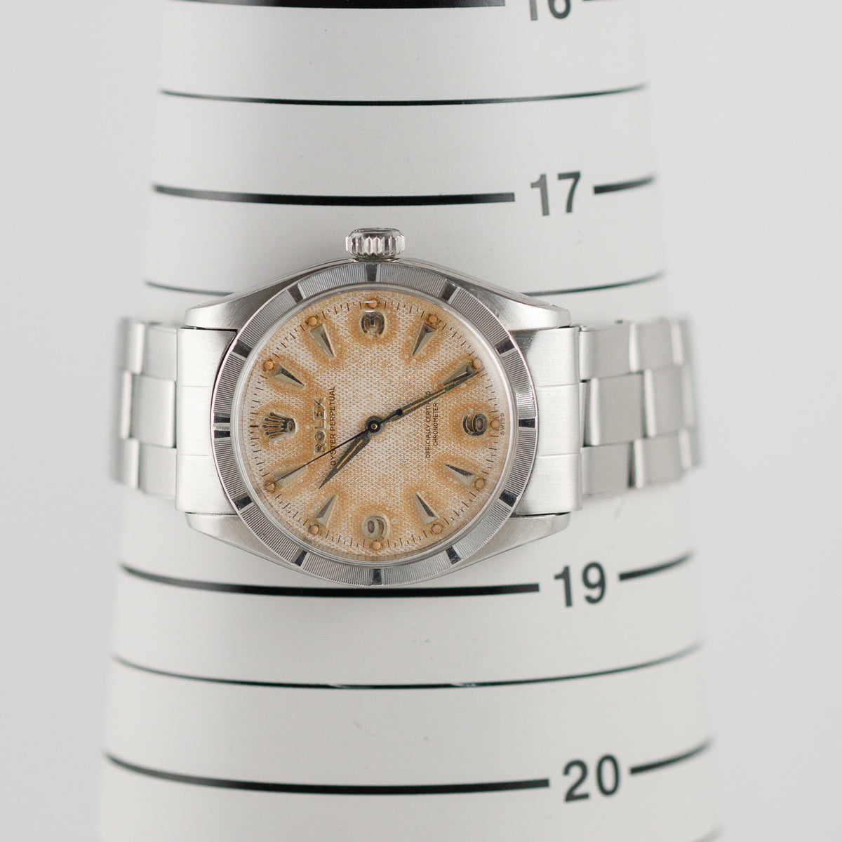 ROLEX Semi Bubble back ref.6303 Earliest Engine-Turned Bezel