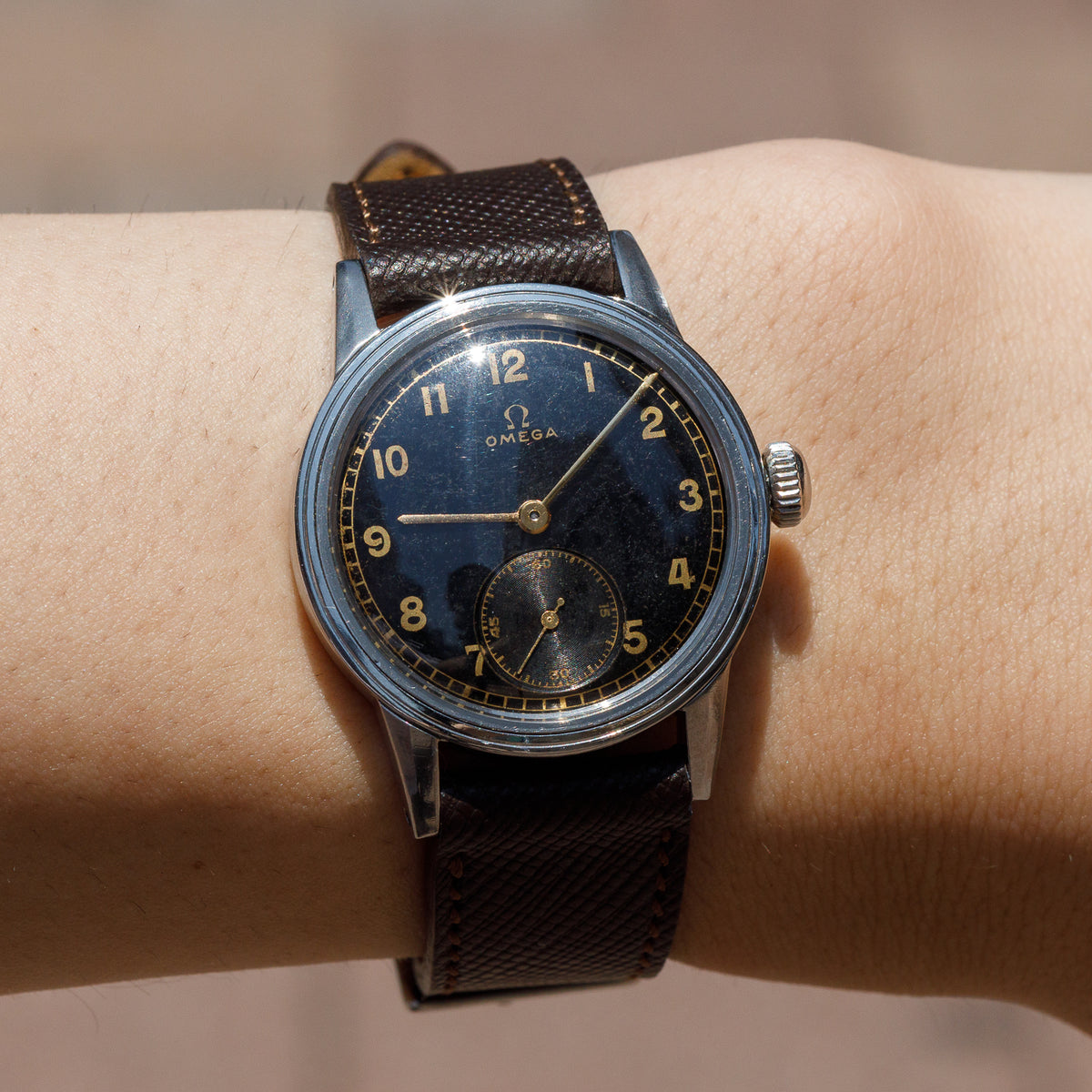 OMEGA Black Gilt Dial