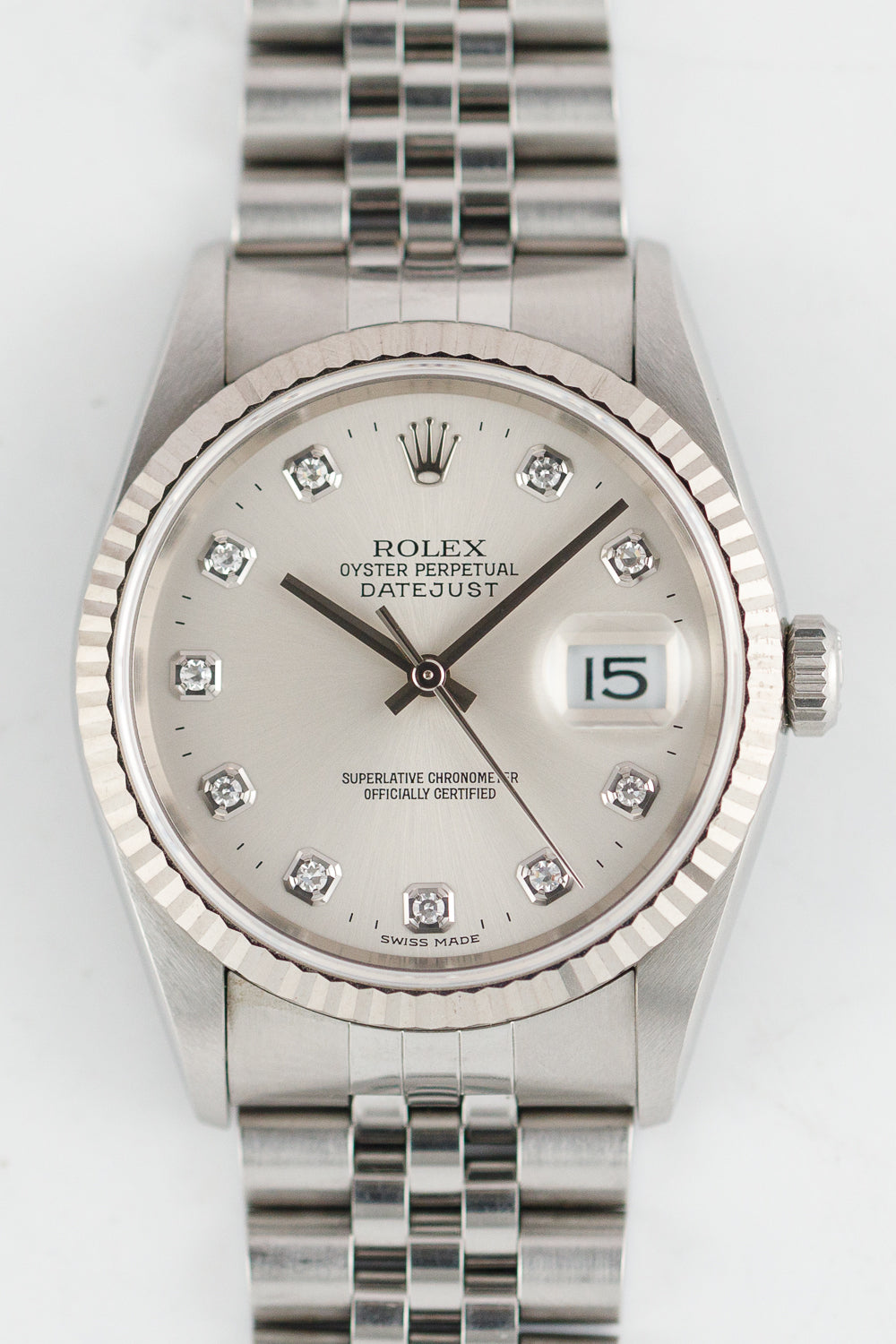 ROLEX DATEJUST Ref.16234G 10 Points Diamond