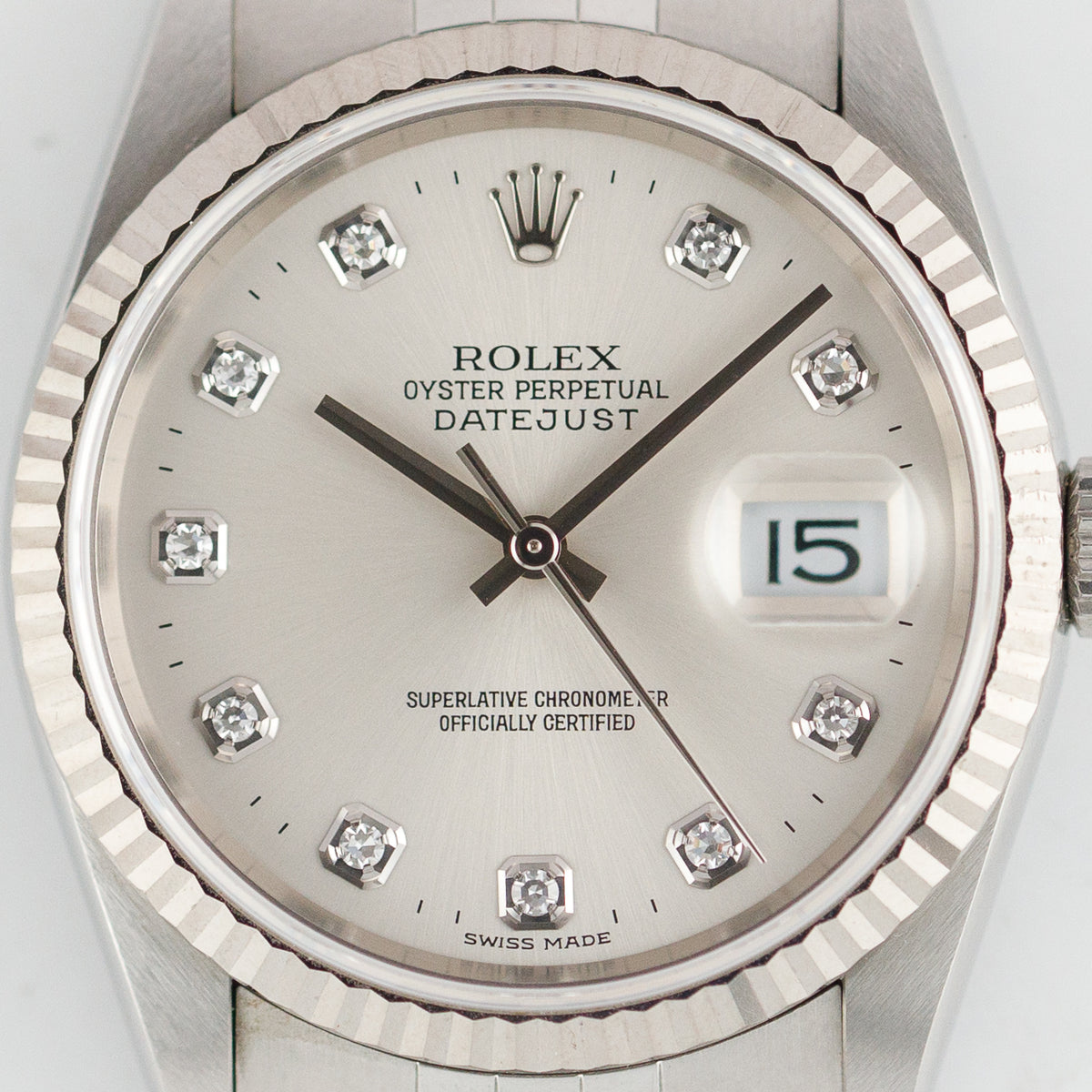 ROLEX DATEJUST Ref.16234G 10 Points Diamond