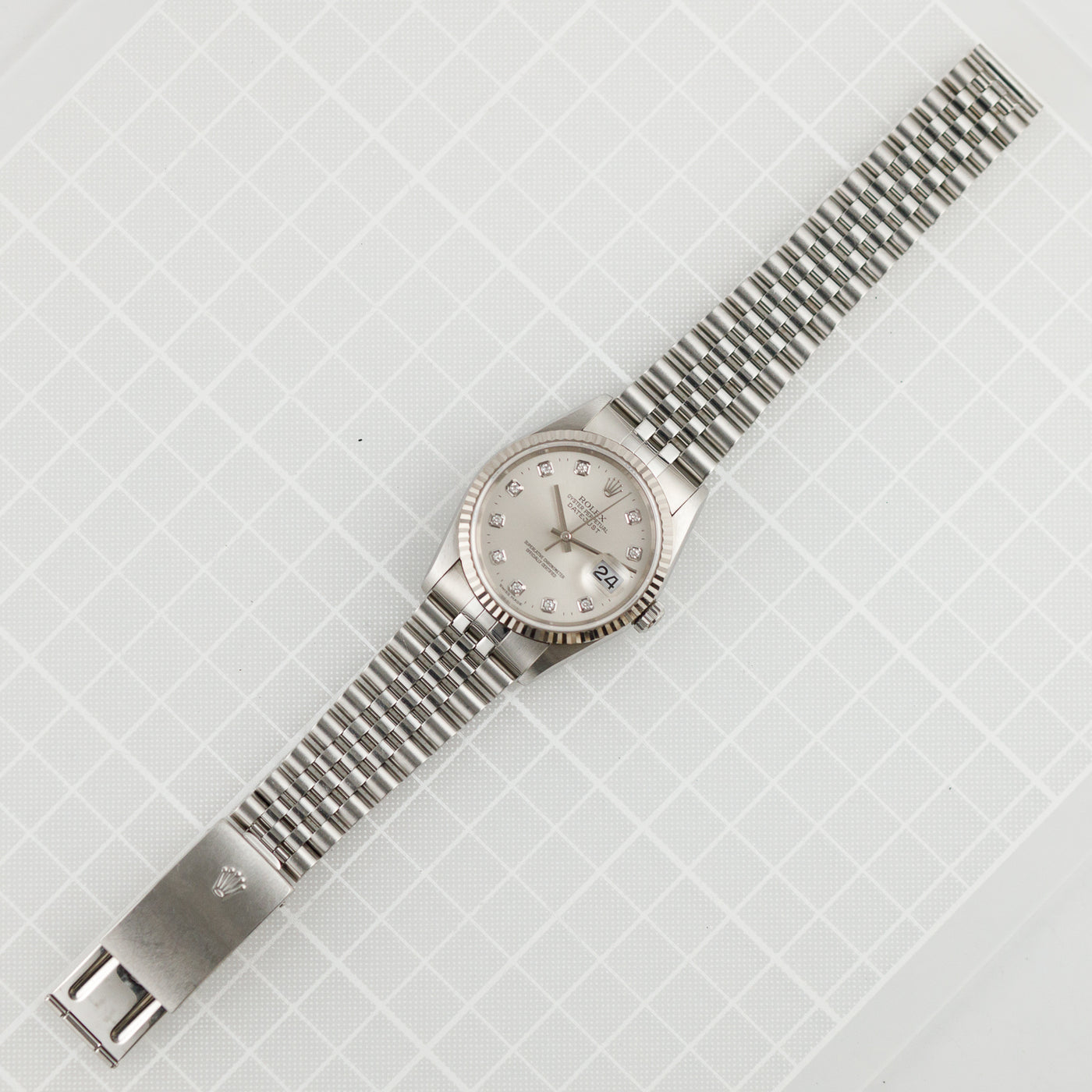 ROLEX DATEJUST Ref.16234G 10 Points Diamond – TIMEANAGRAM ROLEX DATEJUST Ref.16234G 10 Points Diamond – TIMEANAGRAM