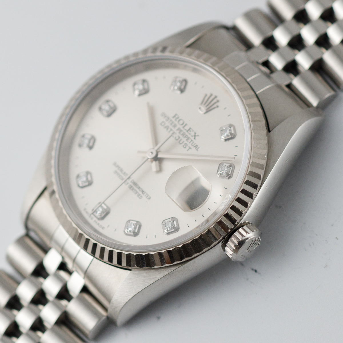 ROLEX DATEJUST Ref.16234G 10 Points Diamond