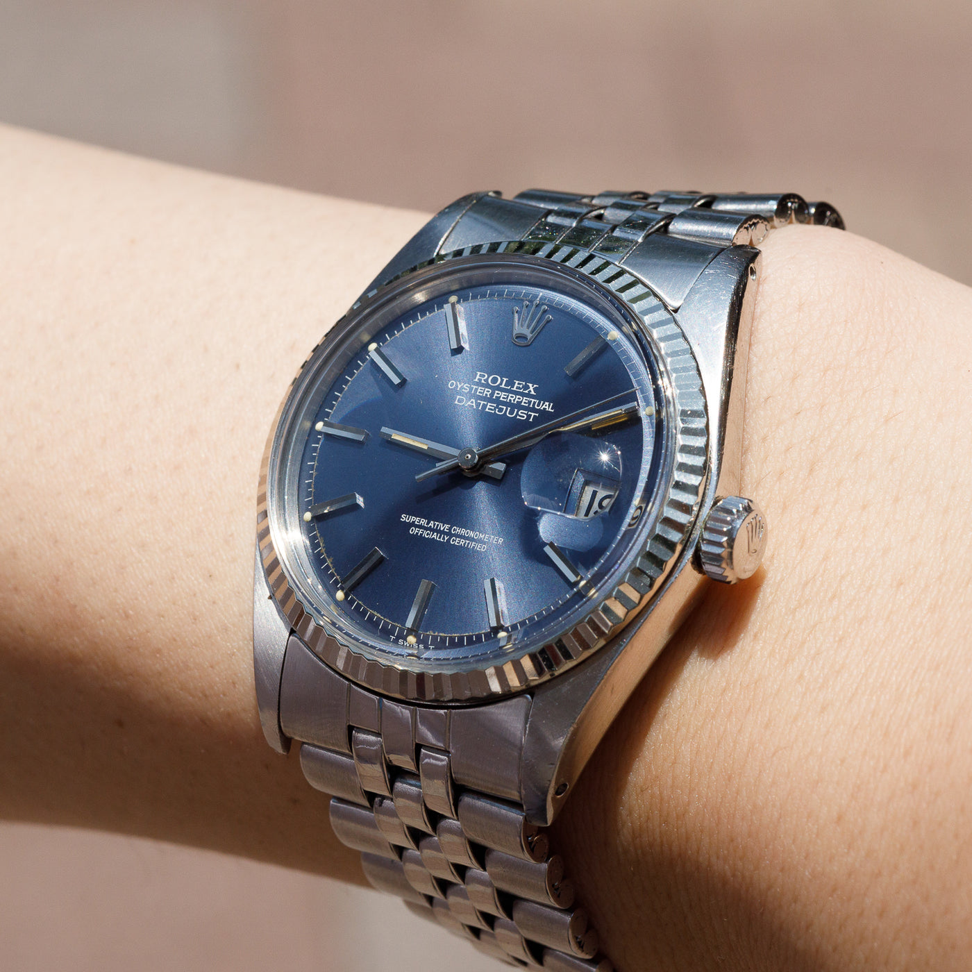 ROLEX DATEJUST Ref.1601 Blue Dial – TIMEANAGRAM