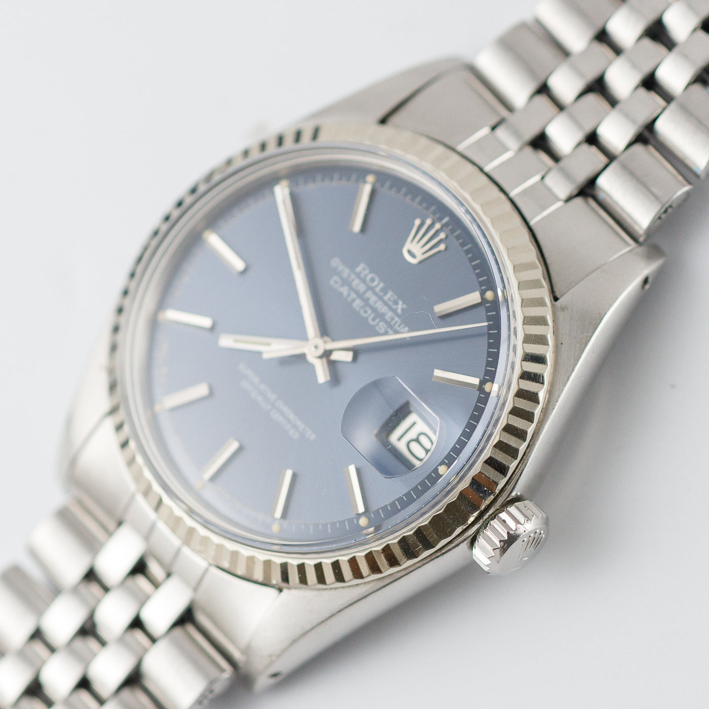 ROLEX DATEJUST Ref.1601 Blue Dial – TIMEANAGRAM