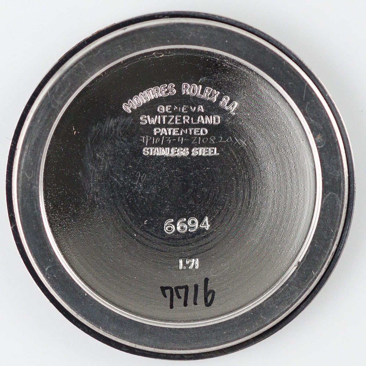 ROLEX OYSTERDATE Ref.6694 Black Matte Dial