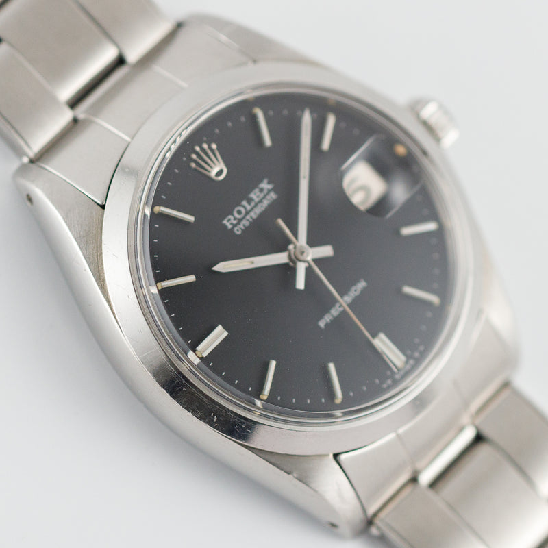 ROLEX OYSTERDATE Ref.6694 Black Matte Dial