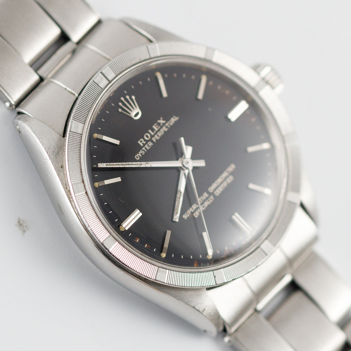 ROLEX OYSTER PERPETUAL Ref.1007 Black Gilt Dial