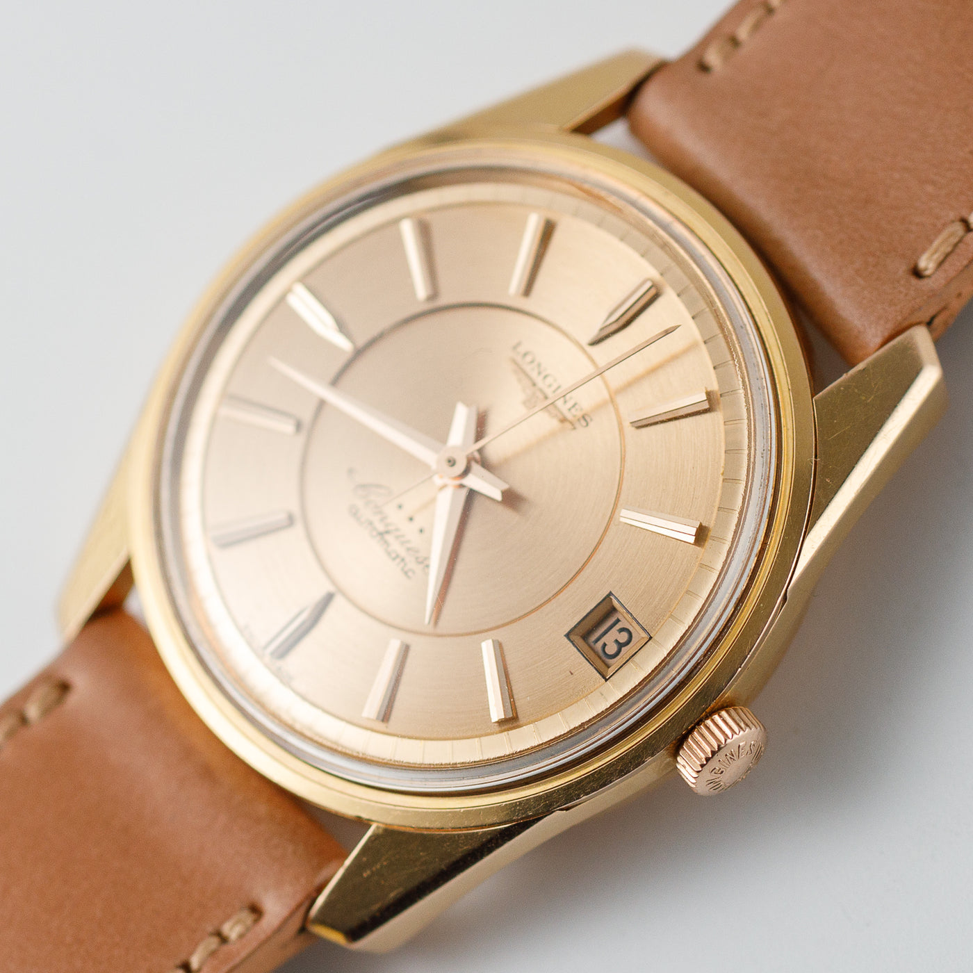 LONGINES Conquest Ref.9047 18K ROSE GOLD CASE – TIMEANAGRAM