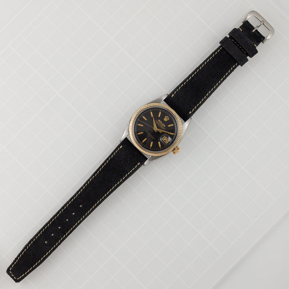 ROLEX DATEJUST Ref.6605 Black Gilt Dial