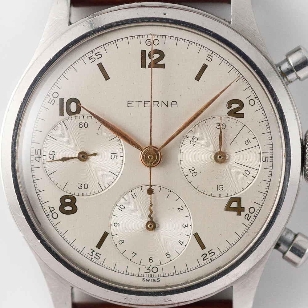 ETERNA Valjoux 71 Round Pusher Screw Back