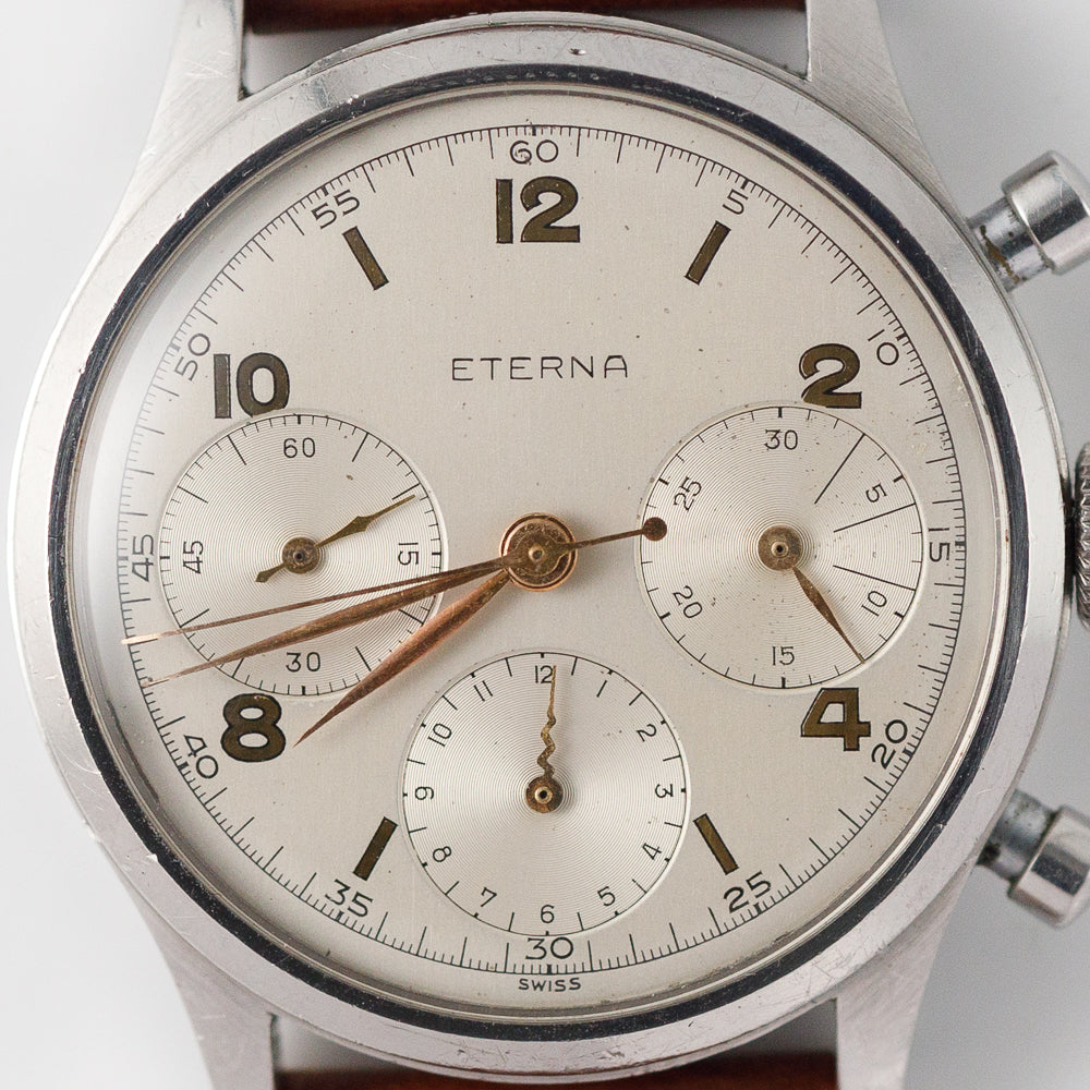 ETERNA Valjoux 71 Round Pusher Screw Back