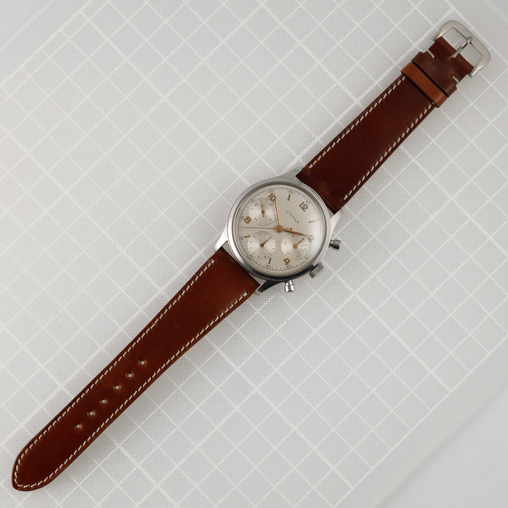 ETERNA Valjoux 71 Round Pusher Screw Back