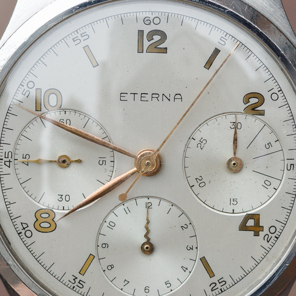 ETERNA Valjoux 71 Round Pusher Screw Back