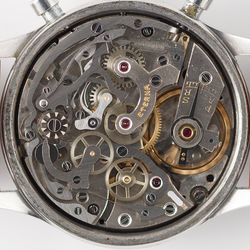 ETERNA Valjoux 71 Round Pusher Screw Back