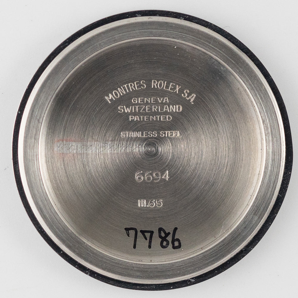 ROLEX OYSTERDATE Re.6694 Black Gilt Dial