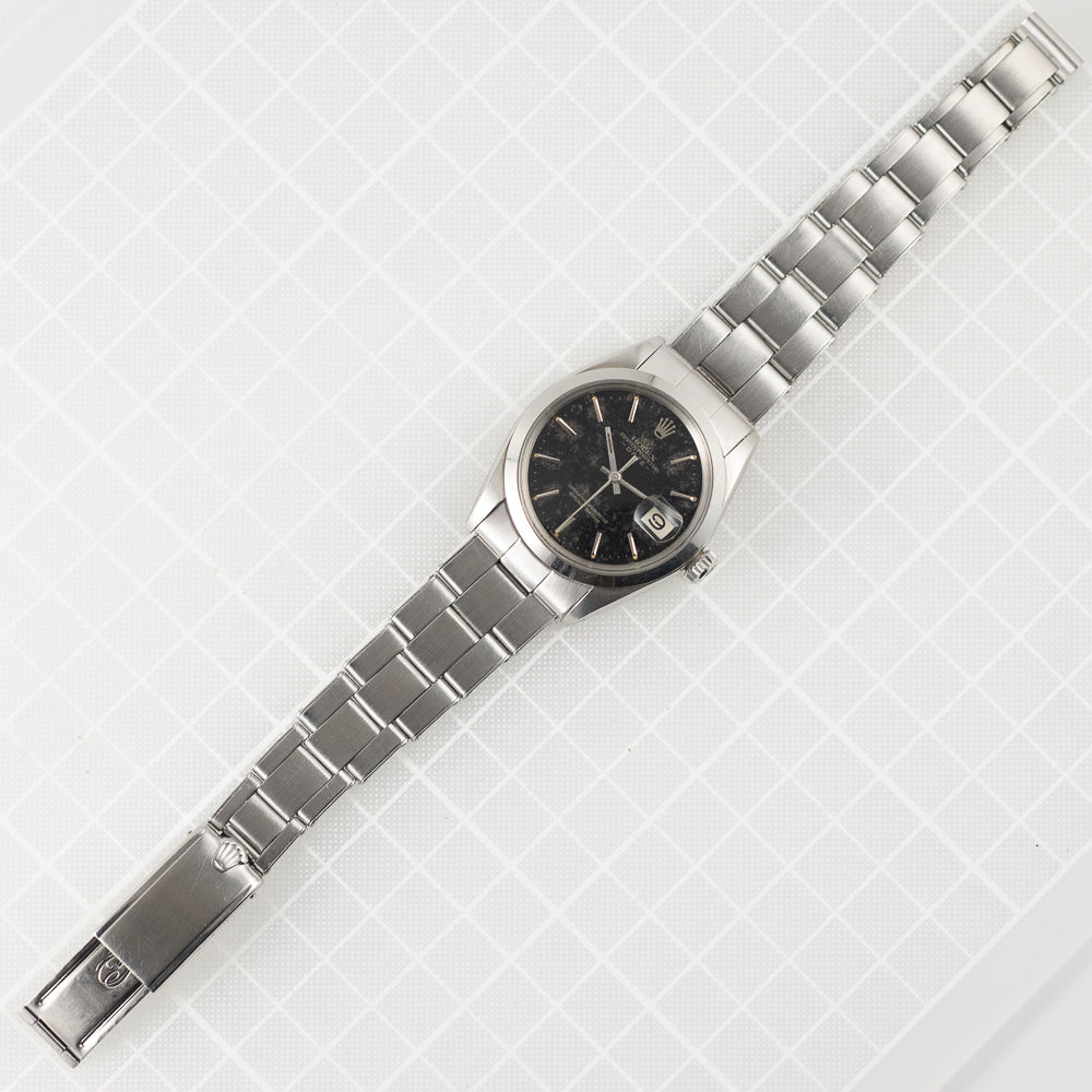 ROLEX OYSTER PERPETUAL DATE Ref.1500 Black Gilt Dial