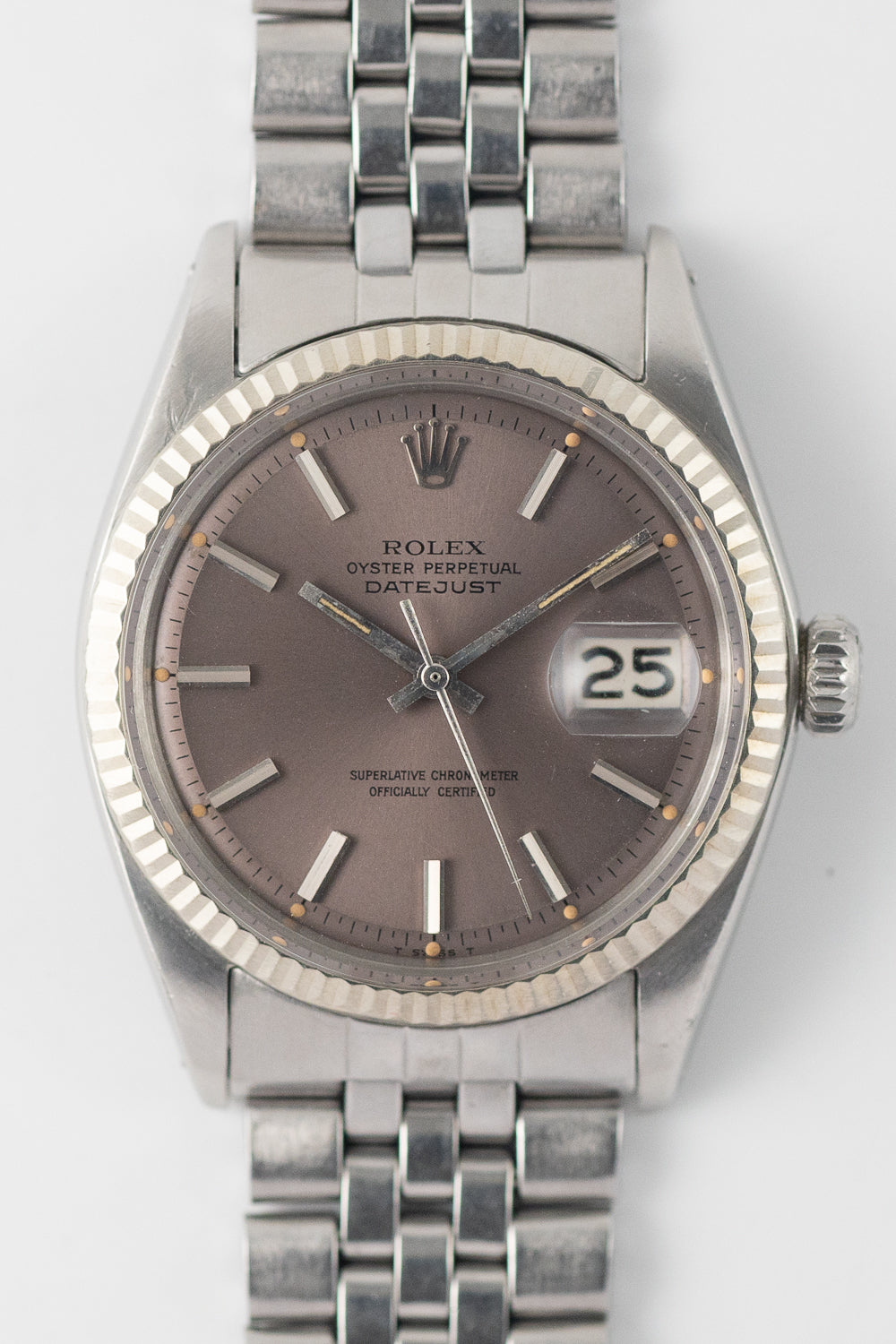 ROLEX DATEJUST Ref.1601 Purple Gray Dial