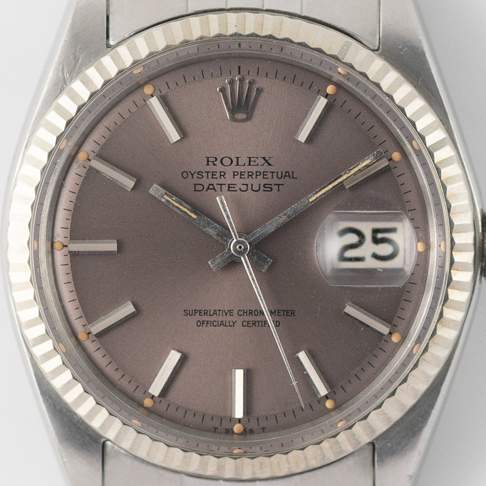 ROLEX DATEJUST Ref.1601 Purple Gray Dial