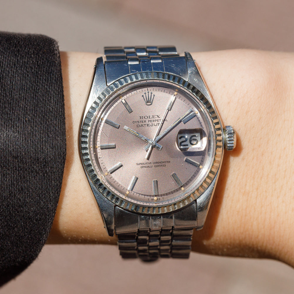 ROLEX DATEJUST Ref.1601 Purple Gray Dial