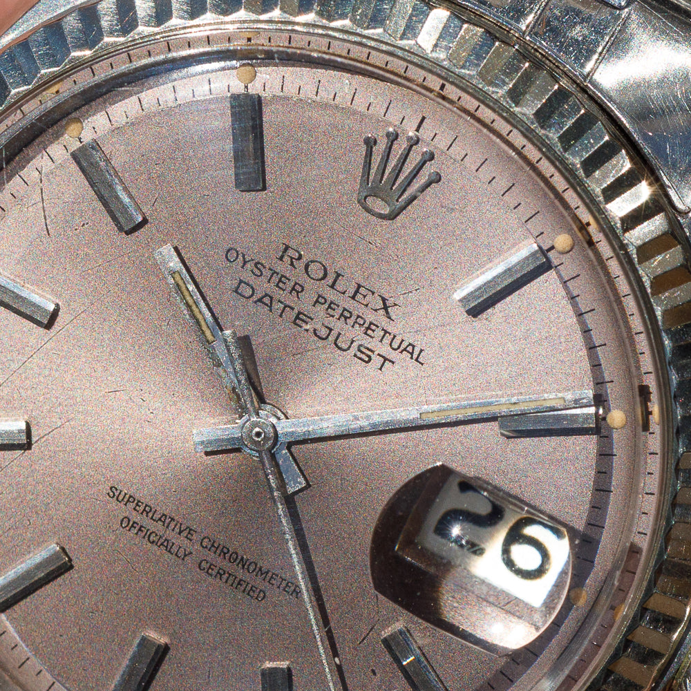 ROLEX DATEJUST Ref.1601 Purple Gray Dial