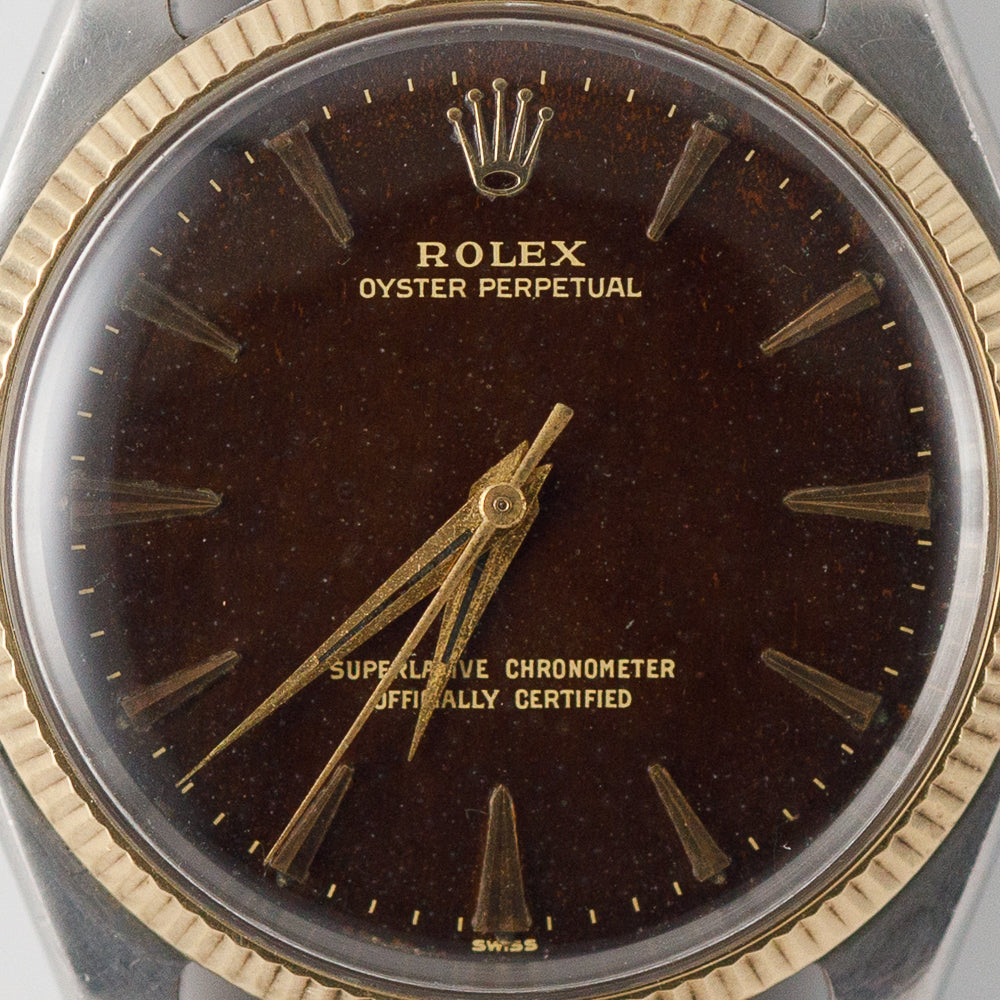 ROLEX OYSTER PERPETUAL Ref.1005 Tropical Brown Dial