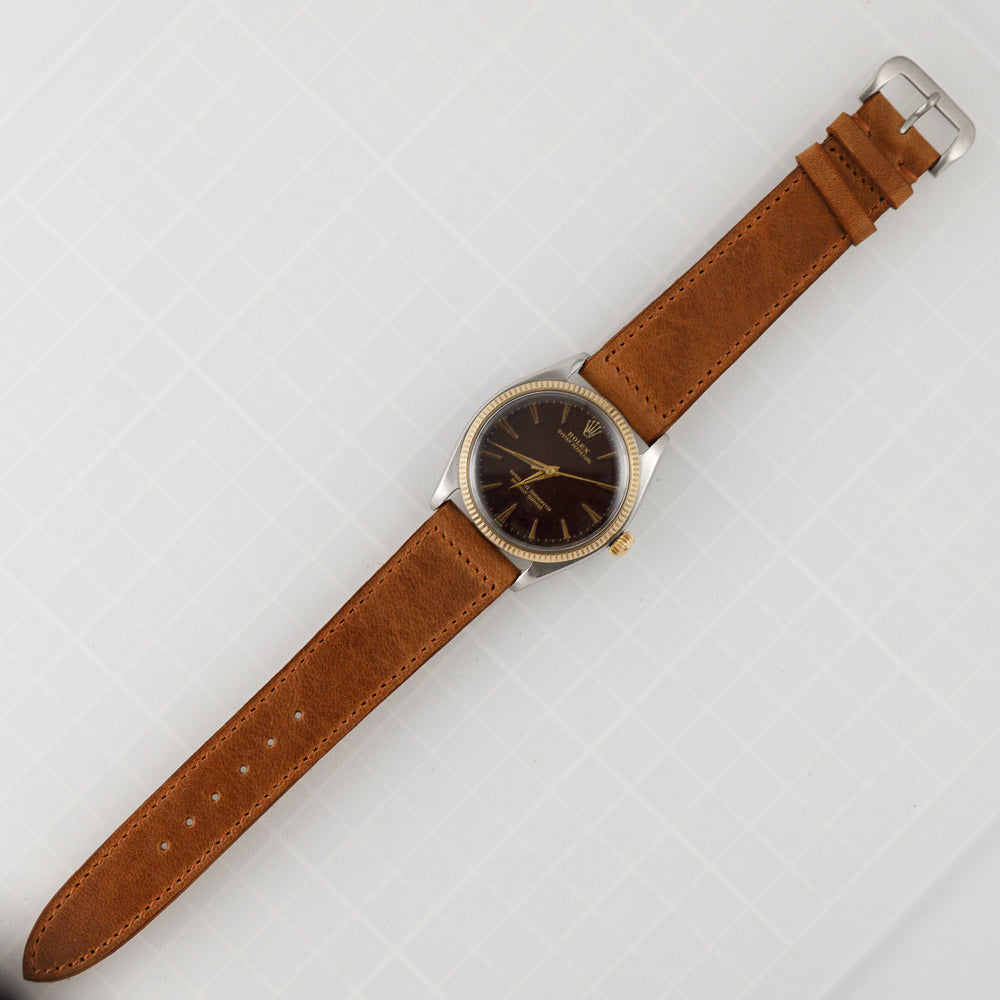 ROLEX OYSTER PERPETUAL Ref.1005 Tropical Brown Dial – TIMEANAGRAM
