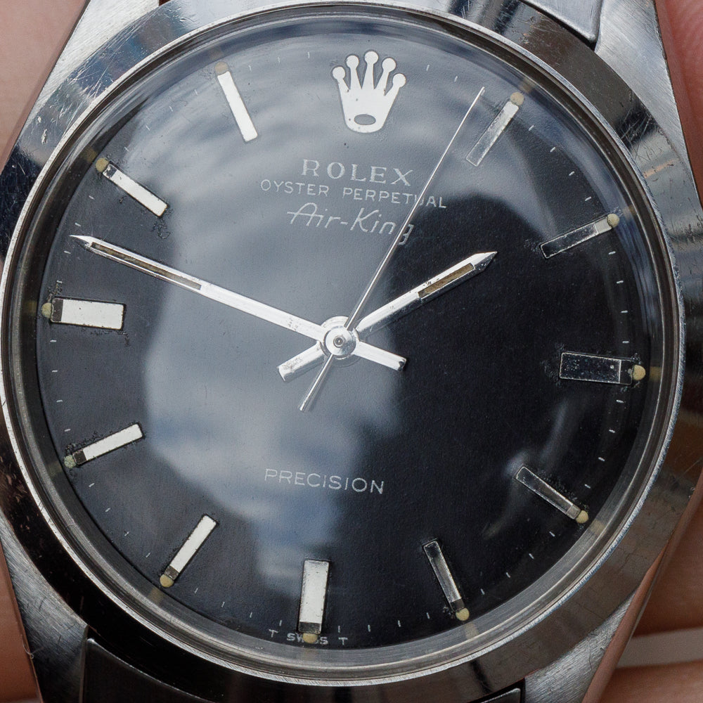 ROLEX Air-King Ref.5500 Black Mirror Dial – TIMEANAGRAM