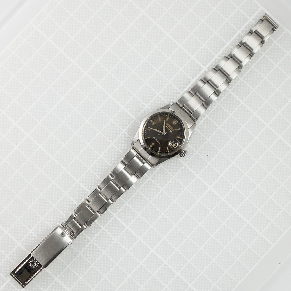 ROLEX OYSTERDATE Ref.6466 Black Gilt Dial