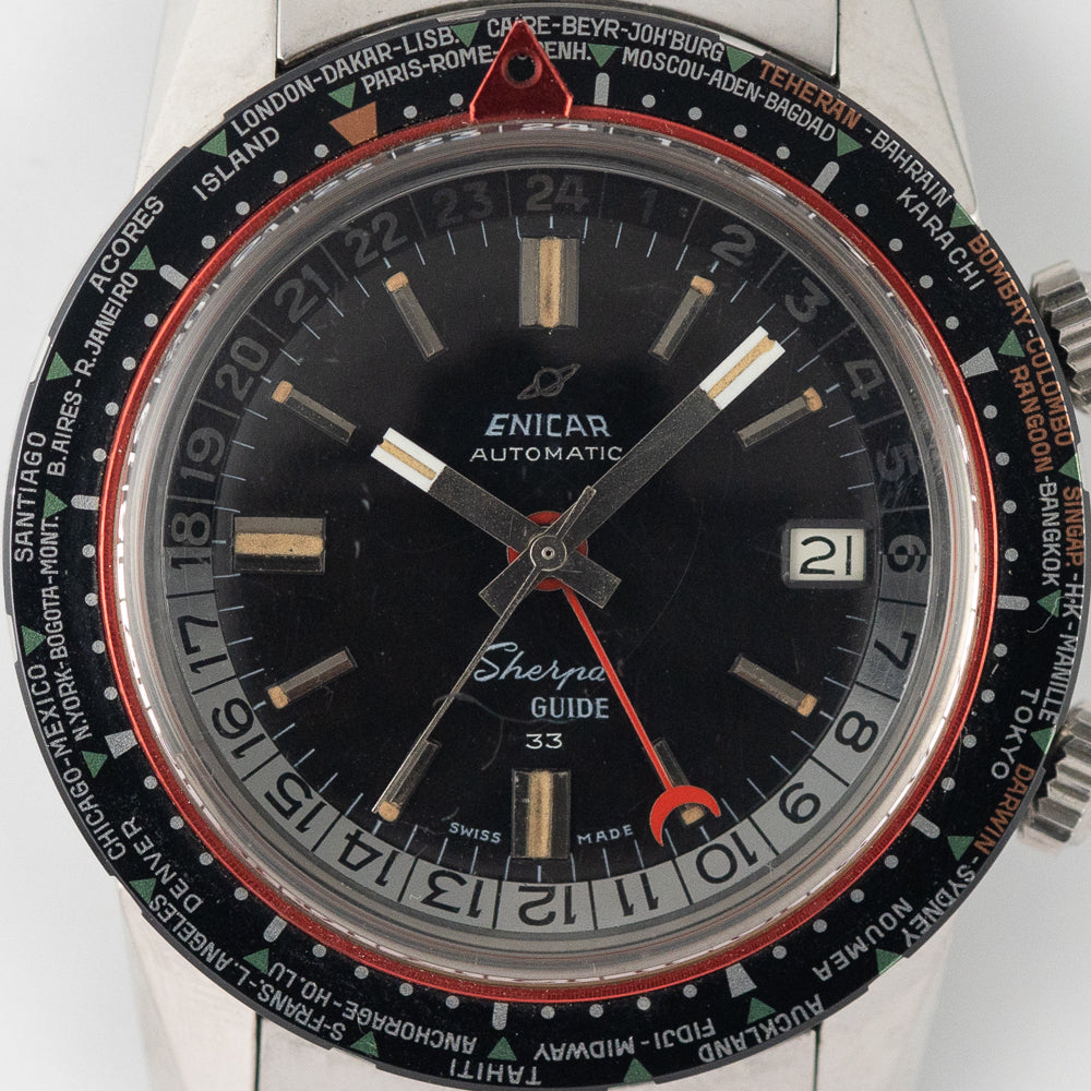 ENICAR Sherpa GUIDE 33 MK2 Ref.126/001 7-63 world time