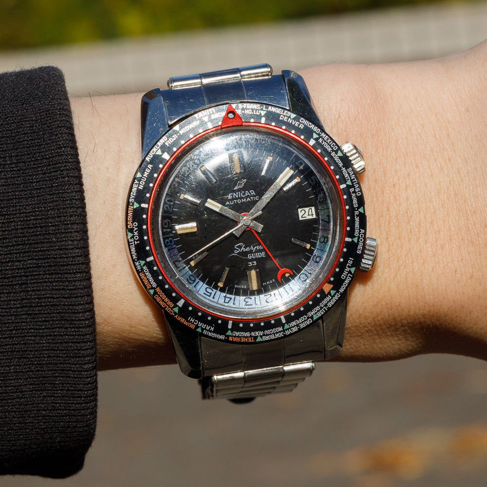 ENICAR Sherpa GUIDE 33 MK2 Ref.126/001 7-63 world time