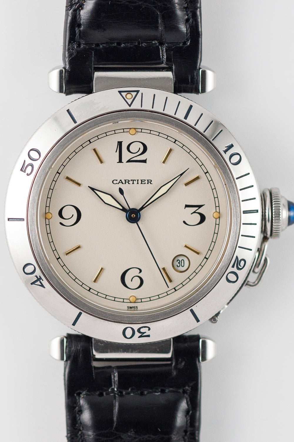 CARTIER LM PASHA TIMER Ref.R4020