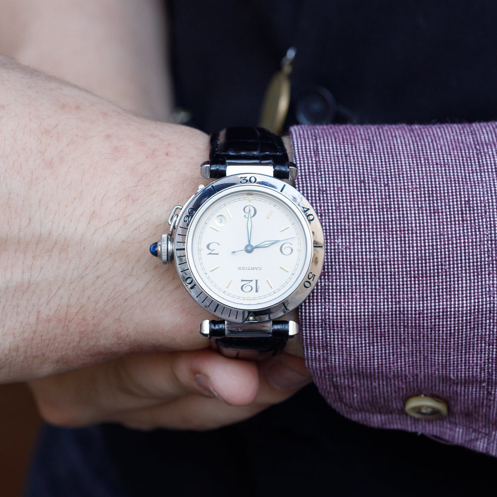 CARTIER LM PASHA TIMER Ref.R4020